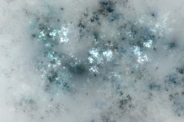 Grey fractal cloudy sky, digital artwork for creative graphic design