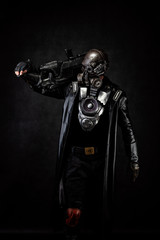 Post apocalyptic cyborg warrior	