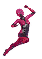 super soldier female going to battle