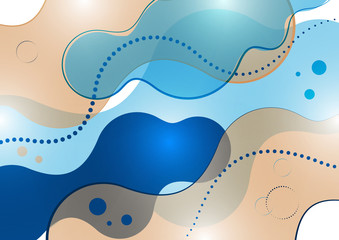 Colorful geometric background. Fluid, flow, liquid background. Composition of liquid forms. Art design for your design project.