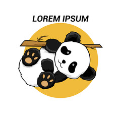 Cute panda design, vector design, logo, poster, clothing, vector eps 10. © DartsDesignStudio