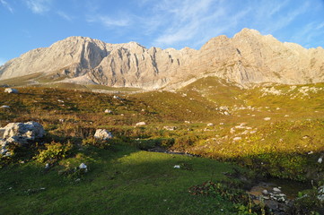 mountain landscape with river