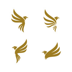 Set of Eagle logo design vector. Sport Eagle logo template