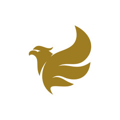 Eagle logo design vector. Sport Eagle logo template