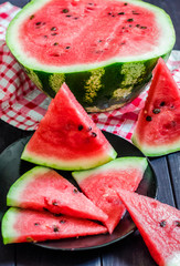 ripe watermelon on the table