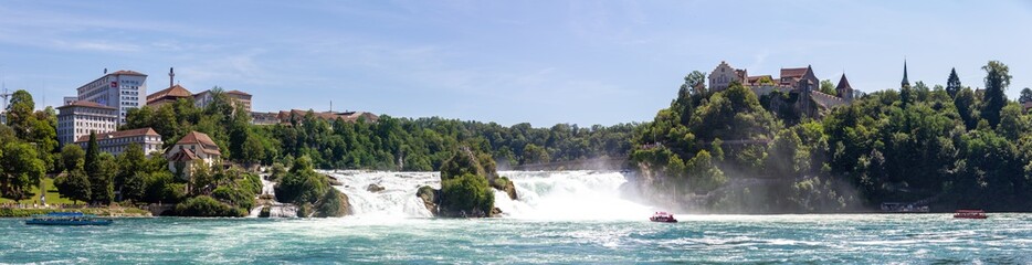 Rhine Falls (Rheinfall), Large Waterfall on the River Rhine in Switzerland