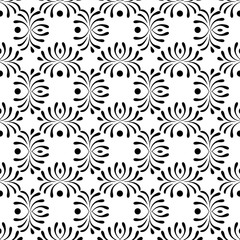 Wavy line seamless pattern. Fashion graphic background design. Modern stylish abstract texture. Design monochrome template for prints, textiles, wrapping, wallpaper, website. Vector illustration.