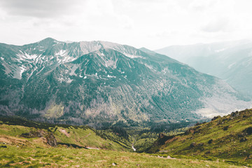 View from the top of Kasprowy Wierch mount. Tatry, Poland.