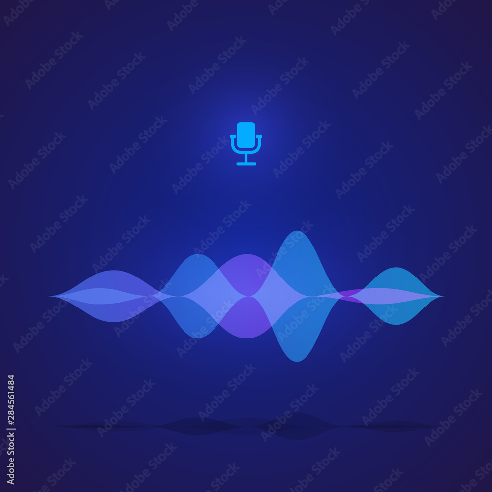 Poster digital vote interface for application. display of sound frequency. design of music pulse. vector il