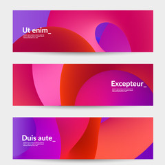 Bright colored sale advertisement templates