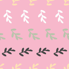 leaves seamless repeat pattern background