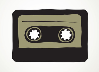 Cassette. Vector drawing