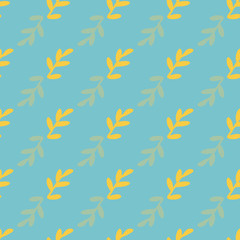 leaves seamless repeat pattern background