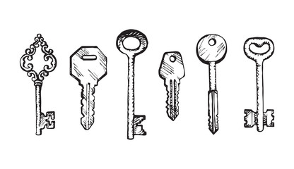 Key. Vector drawing