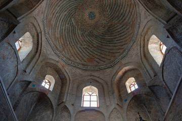 dome and windows of a mosque which is built in seljuk empire age
