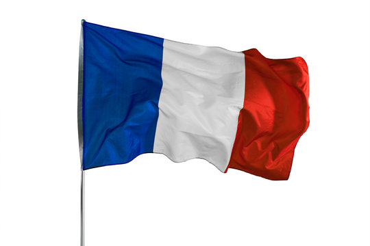 France flag waving in the air