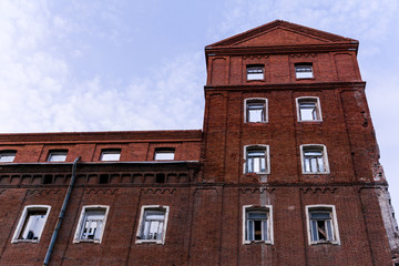 Fototapeta na wymiar historical building under reconstruction