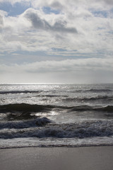 Fototapeta na wymiar Morning Surf on Virginia Beach