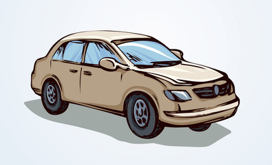 Obraz premium Taxi. Vector drawing