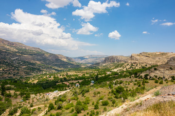 Fototapeta na wymiar view of mountains and a valley
