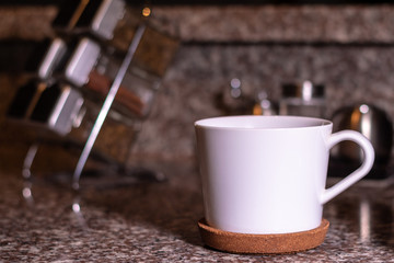 cup of coffee on table