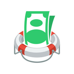 Illustrated icon with the concept of financial aid