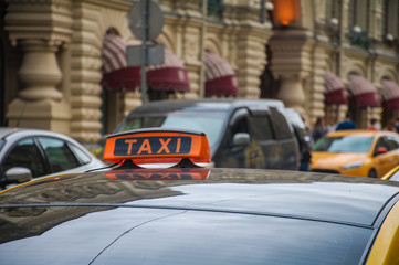 taxi in the city