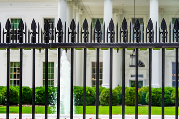 Black Fence White House Pennsylvania Ave Washington DC