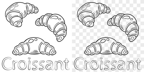 Sketch of croissants