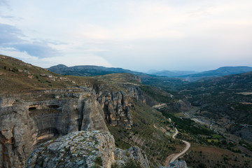 Fototapeta na wymiar view of a canyon in Turkey
