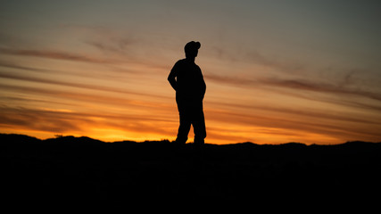 Silhouette on Table Rock