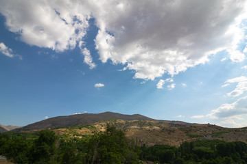 Fototapeta premium clouds over mountains