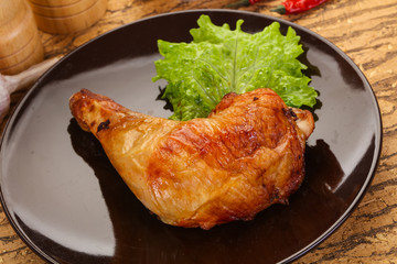 Roasted chicken leg
