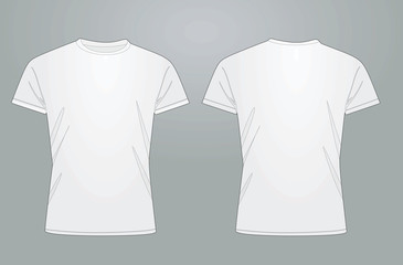 White t shirt. vector illustration