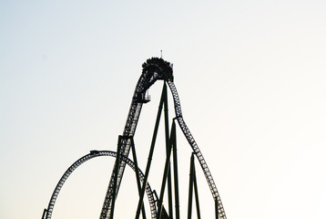 Segment of a roller coaster - Powered by Adobe