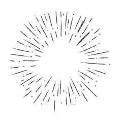 Obraz premium Starburst doodle, hand drawn sun burst sketch explosion