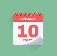 Day calendar with date September 10.