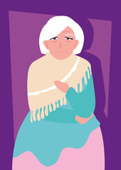 fat old woman avatar character