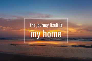 Inspirational quote about life.