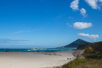 Landscape beach of Moledo, Northern Portugal.