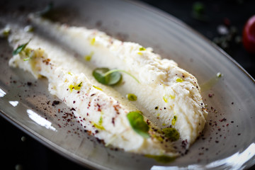 fresh celery puree with home made butter 