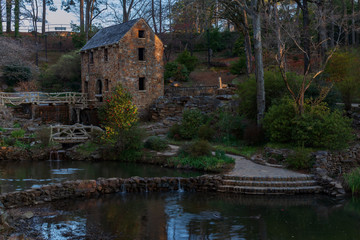 Fototapeta na wymiar The Old Mill and lake