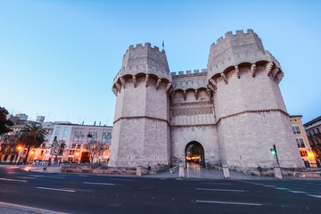 Serrano Towers in Valencia, Spain.