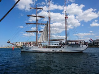 yachts in harbor