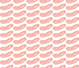 Abstract seamless vector pattern, pink brush stroke. Hand-drawn graphic line. Minimalism, pink spot. For packaging design, background for websites, textiles, surface decoration,