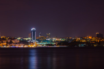 Cityscape of Istanbul at night