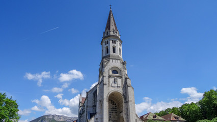 Cosy and beautiful Annecy - city in France with lake and mountains