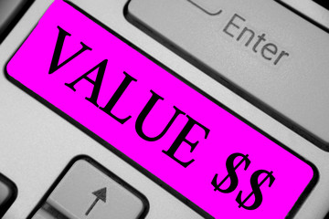Handwriting text writing Value . Concept meaning the worth of the process id of the currently...
