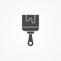 Paint brush vector icon sign symbol