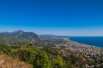 panoramic view of alanya turkey